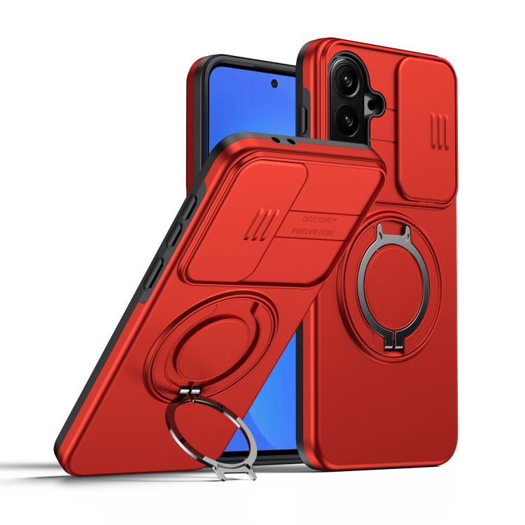 Custodia con schermo scorrevole e supporto magnetico per Galaxy A16 A17 A26