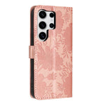 Custodia ecopelle con stampa girasole per Samsung Galaxy S23 Ultra, S23+, S23 e