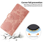 Custodia ecopelle con stampa girasole per Samsung Galaxy S23 Ultra, S23+, S23 e
