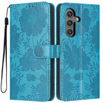 Custodia in ecopelle con stampa girasole per Samsung Galaxy S24 FE, S24+, S24 e