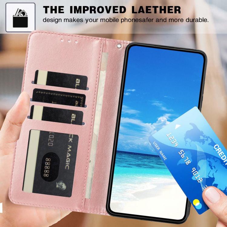 Custodia in ecopelle con stampa girasole per Samsung Galaxy S24 FE, S24+, S24 e