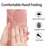 Custodia in ecopelle con stampa girasole per Samsung Galaxy S24 FE, S24+, S24 e