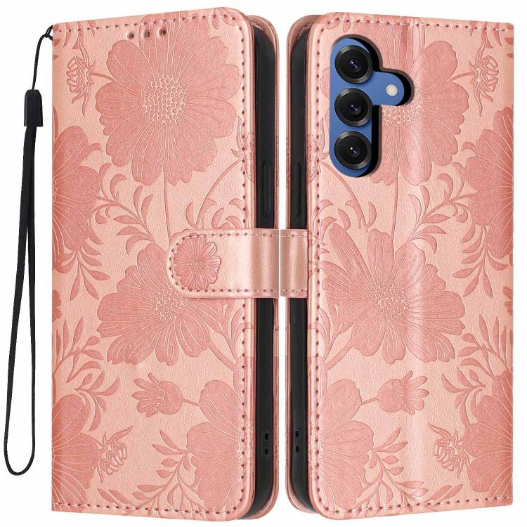Custodia ecopelle con stampa girasole per Samsung Galaxy S25 FE, Edge, S25 e