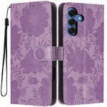 Custodia ecopelle con stampa girasole per Samsung Galaxy S25 FE, Edge, S25 e