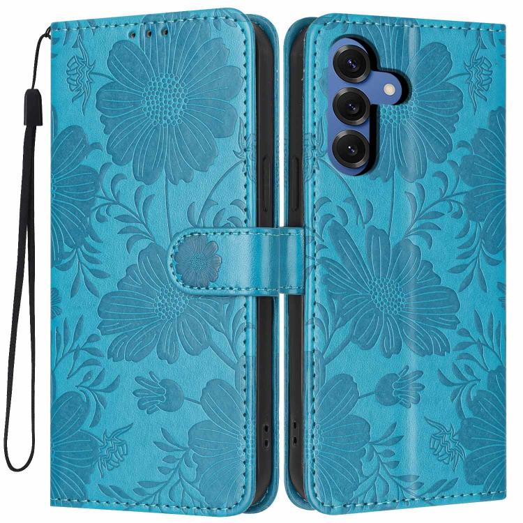 Custodia ecopelle con stampa girasole per Samsung Galaxy S25 FE, Edge, S25 e