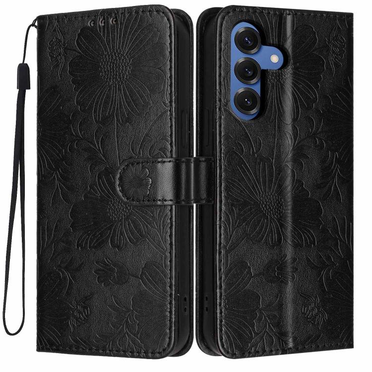 Custodia ecopelle con stampa girasole per Samsung Galaxy S25 FE, Edge, S25 e