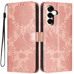 Custodia ecopelle con stampa girasole per Samsung Galaxy S25 FE, Edge, S25 e