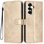 Custodia ecopelle con stampa girasole per Samsung Galaxy S25 FE, Edge, S25 e