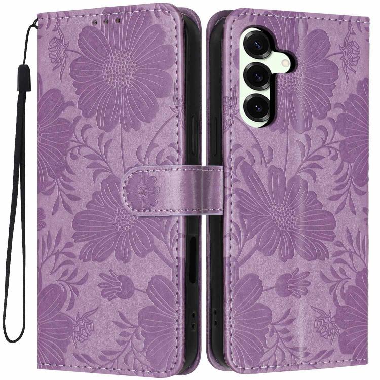 Custodia ecopelle con stampa girasole per Samsung Galaxy S25 FE, Edge, S25 e