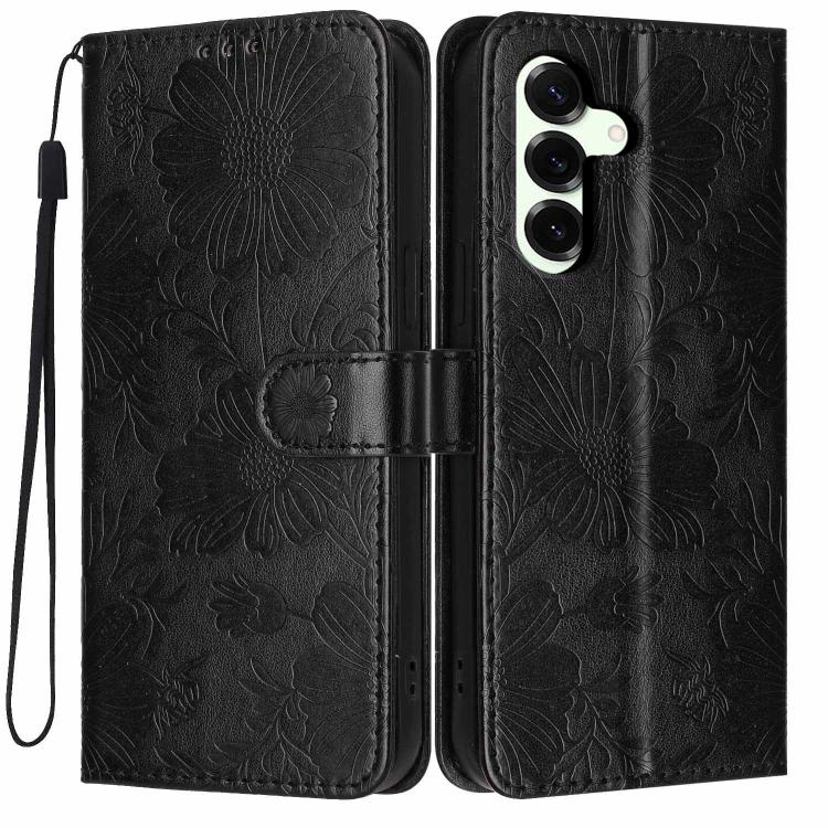 Custodia ecopelle con stampa girasole per Samsung Galaxy S25 FE, Edge, S25 e