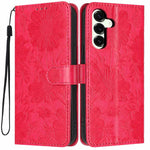 Custodia ecopelle con stampa girasole per Samsung Galaxy S25 FE, Edge, S25 e