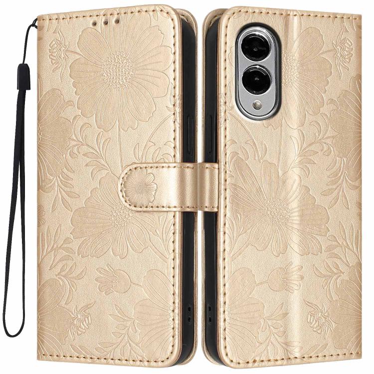 Custodia ecopelle con stampa girasole per Samsung Galaxy S25 FE, Edge, S25 e