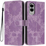 Custodia ecopelle con stampa girasole per Samsung Galaxy S25 FE, Edge, S25 e