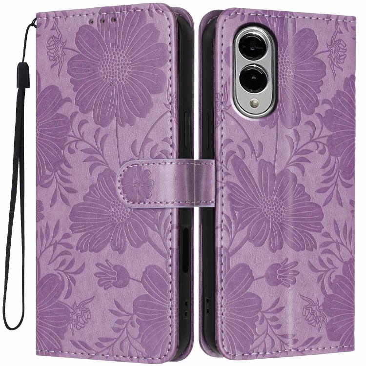 Custodia ecopelle con stampa girasole per Samsung Galaxy S25 FE, Edge, S25 e