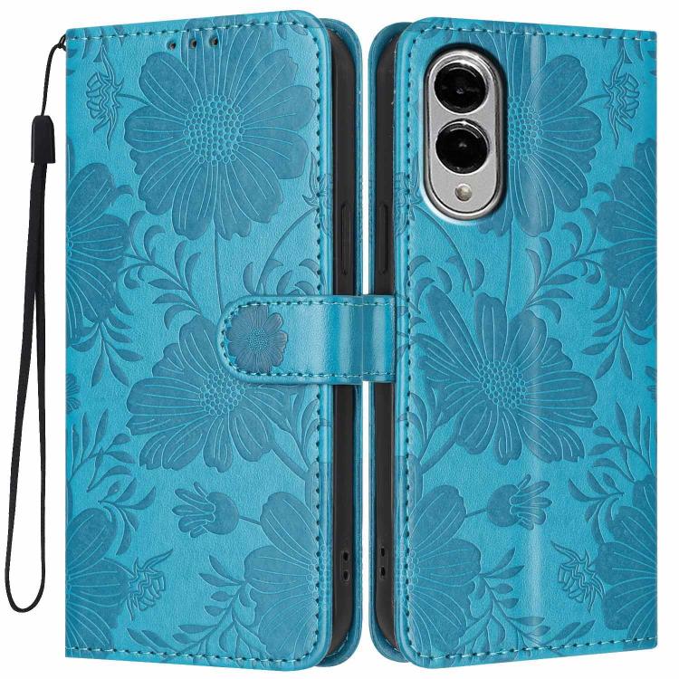 Custodia ecopelle con stampa girasole per Samsung Galaxy S25 FE, Edge, S25 e