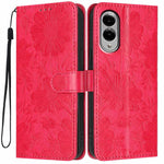 Custodia ecopelle con stampa girasole per Samsung Galaxy S25 FE, Edge, S25 e