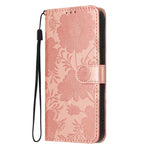 Custodia ecopelle con stampa girasole per Samsung Galaxy S25 FE, Edge, S25 e