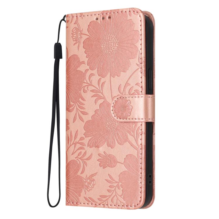 Custodia ecopelle con stampa girasole per Samsung Galaxy S25 FE, Edge, S25 e