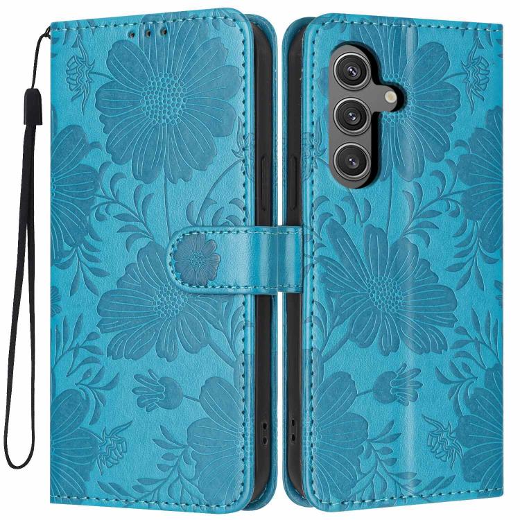 Custodia ecopelle con stampa girasole per Samsung Galaxy S25 FE, Edge, S25 e