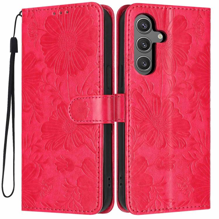 Custodia ecopelle con stampa girasole per Samsung Galaxy S25 FE, Edge, S25 e