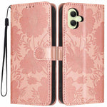 Custodia ecopelle con stampa girasole e cordino nero per Samsung Galaxy A05, A34