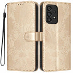 Custodia ecopelle con stampa girasole e cordino nero per Samsung Galaxy A05, A34