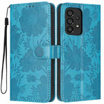 Custodia ecopelle con stampa girasole e cordino nero per Samsung Galaxy A05, A34