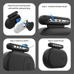 Custodia protettiva in silicone impermeabile per Galaxy SmartTag2 con spilla