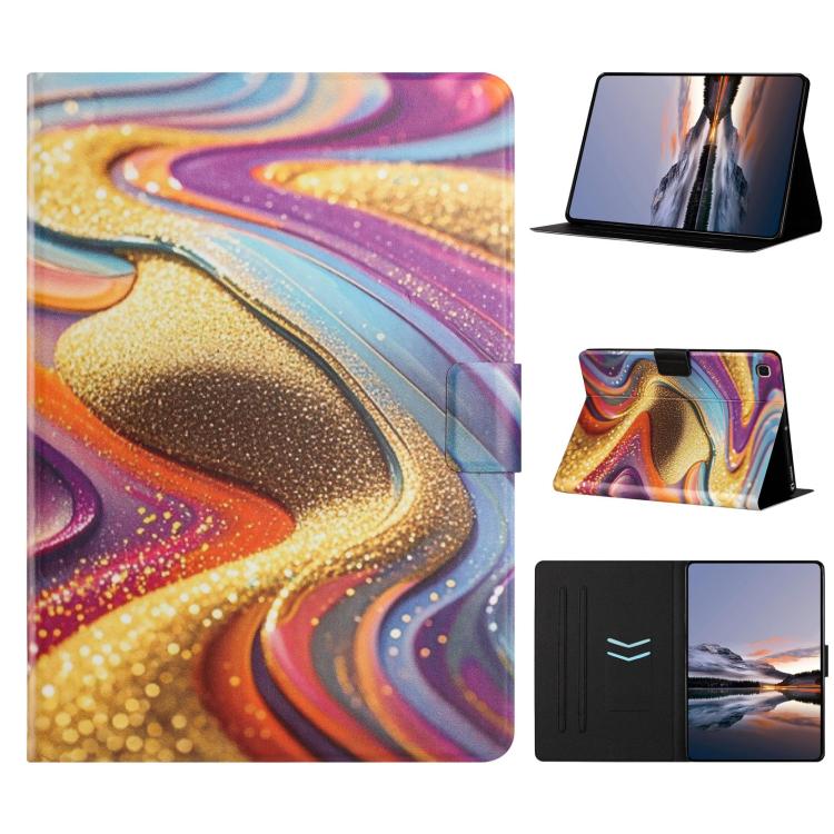 Custodia per tablet in pelle vegana con texture litchi per Samsung Galaxy Tab