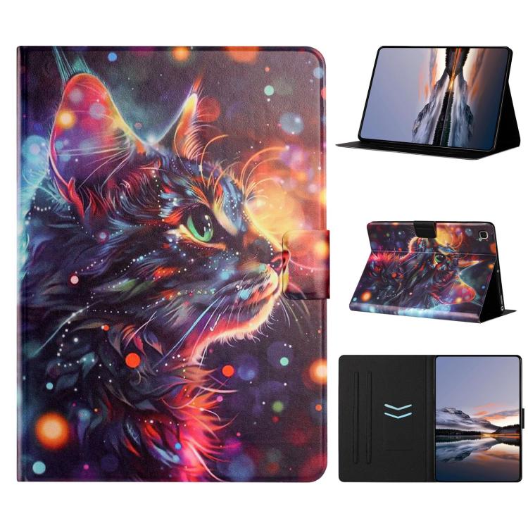 Custodia per tablet in pelle vegana con texture litchi per Samsung Galaxy Tab