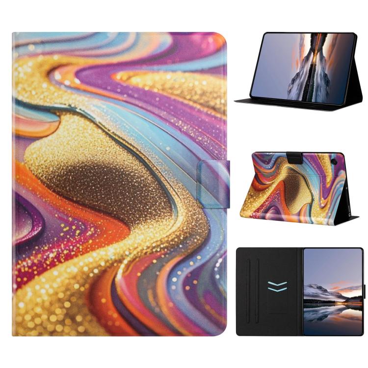 Custodia per tablet in pelle vegana con texture litchi per Samsung Galaxy Tab
