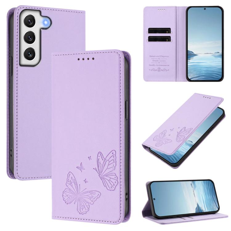 Custodia in ecopelle con doppia protezione RFID per Galaxy S22 e S21 FE 5G