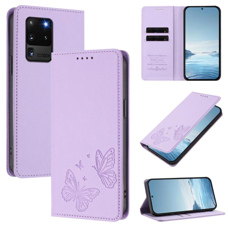 Custodia in ecopelle con doppia protezione RFID per Galaxy Note20 e S20 Ultra