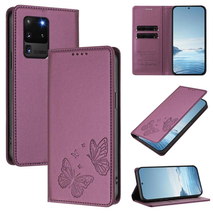 Custodia in ecopelle con doppia protezione RFID per Galaxy Note20 e S20 Ultra