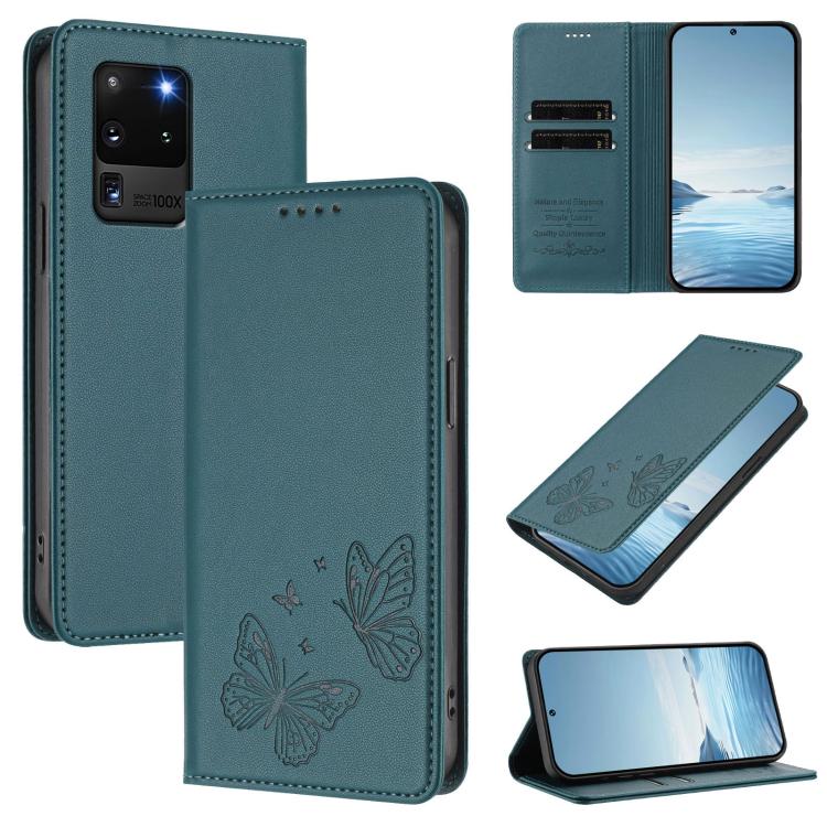 Custodia in ecopelle con doppia protezione RFID per Galaxy Note20 e S20 Ultra