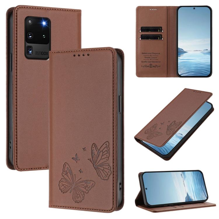 Custodia in ecopelle con doppia protezione RFID per Galaxy Note20 e S20 Ultra