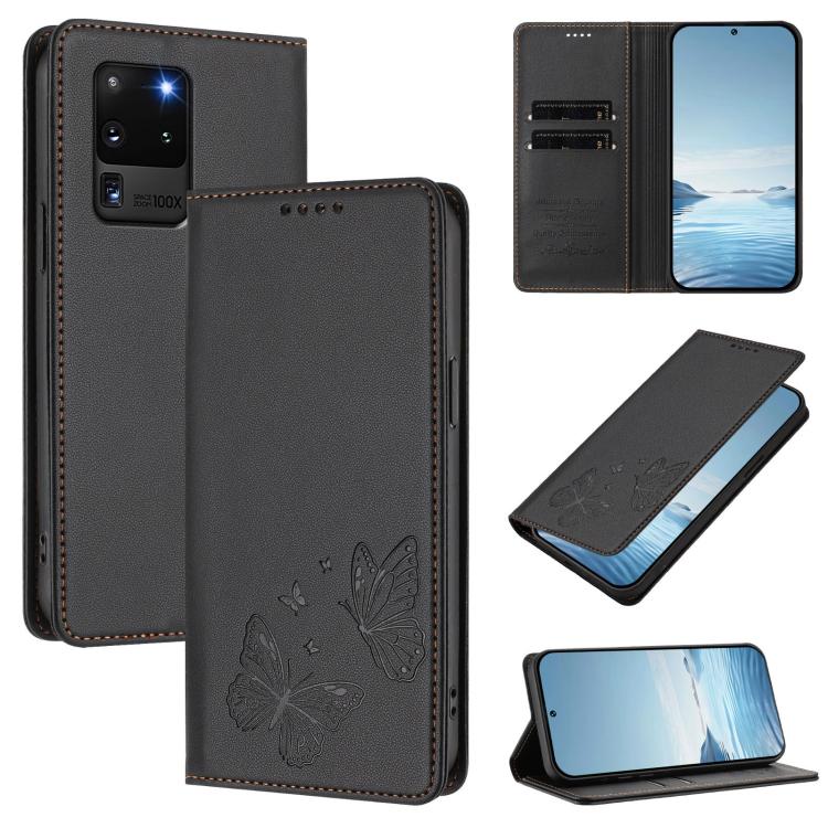 Custodia in ecopelle con doppia protezione RFID per Galaxy Note20 e S20 Ultra