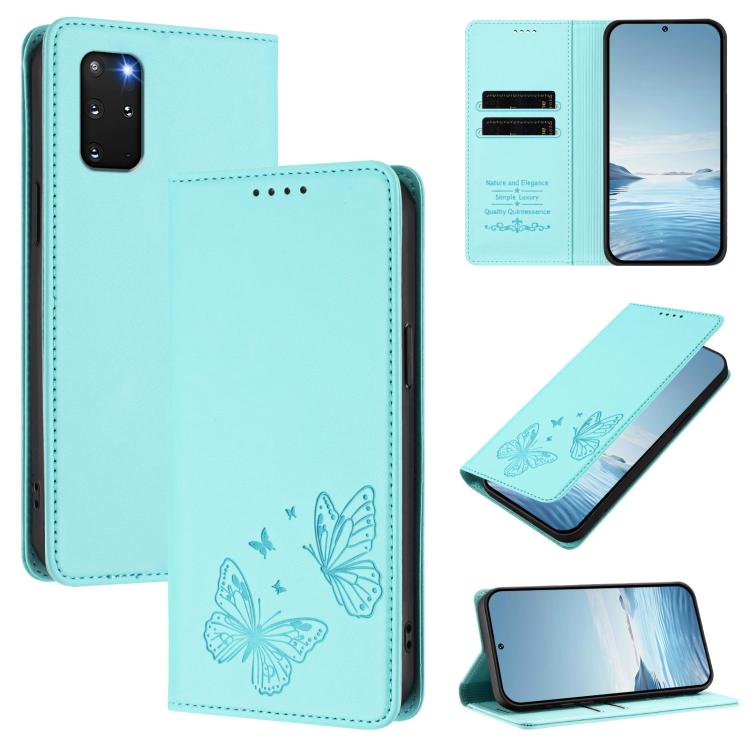 Custodia in ecopelle con doppia protezione RFID per Galaxy S22+ 5G e S20+