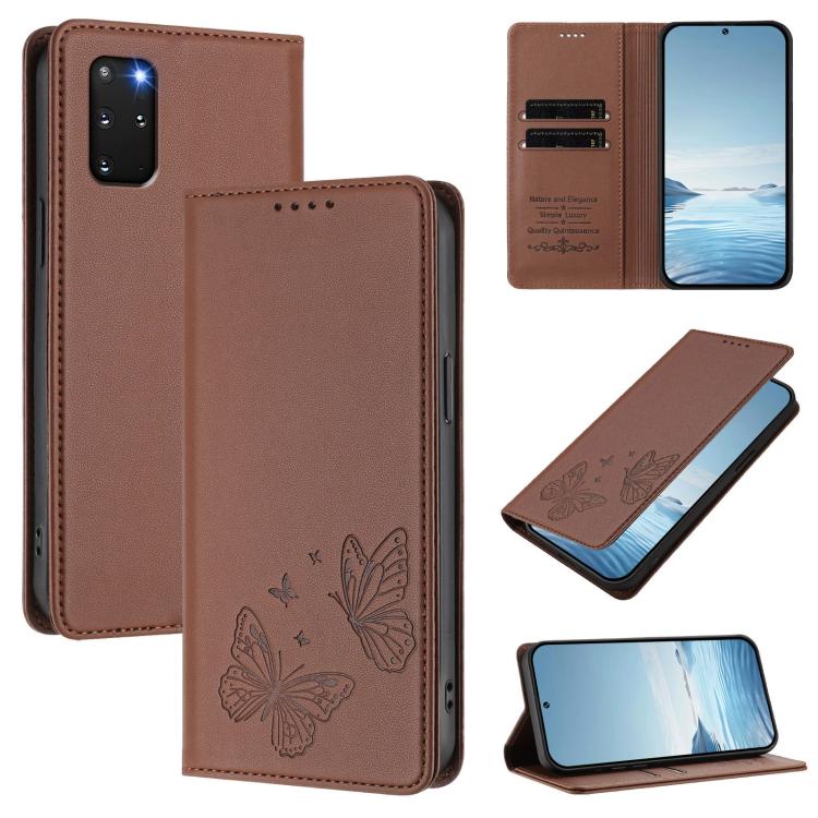 Custodia in ecopelle con doppia protezione RFID per Galaxy S22+ 5G e S20+