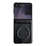 Custodia per telefono con asse magnetico integrato e texture Crazy Horse per