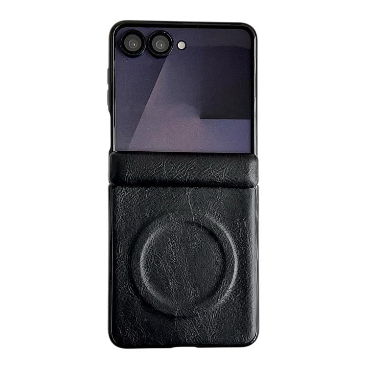 Custodia per telefono con asse magnetico integrato e texture Crazy Horse per