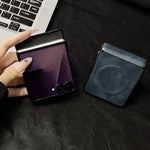 Custodia per telefono con asse magnetico integrato e texture Crazy Horse per