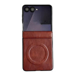 Custodia per telefono con asse magnetico integrato e texture Crazy Horse per