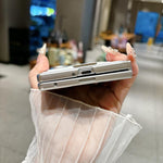 Custodia con asse magnetico e texture similpelle per Galaxy Z Fold8 5G e Samsung