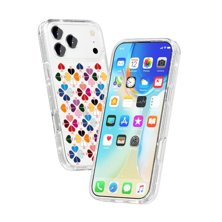 Custodia magnetica TPU con motivo cuori rossi per iPhone 18 Pro