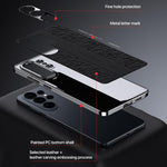 Custodia per PC in pelle liscia con motivo drago nuvola per Samsung Galaxy S24