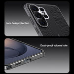 Custodia per PC in pelle liscia con motivo drago nuvola per Samsung Galaxy S24