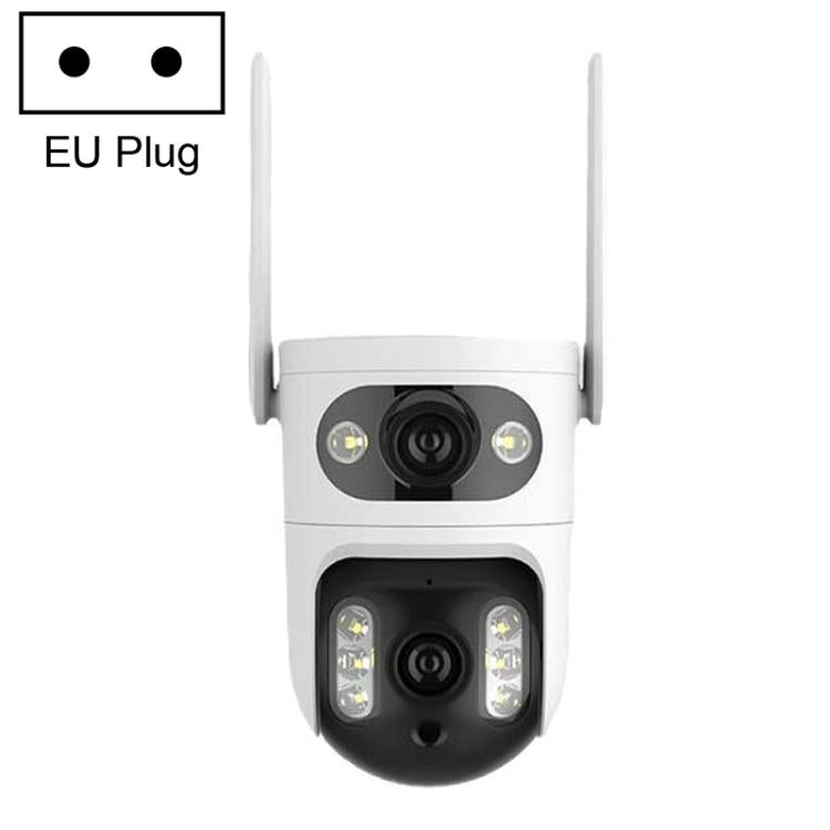 Telecamera di sorveglianza WiFi HD 2MP con doppia lente