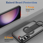 Custodia antiurto con anello a D e supporto magnetico per Samsung Galaxy S23+ e
