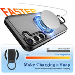 Custodia antiurto con anello a D e supporto magnetico per Samsung Galaxy S23+ e